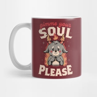 Gimme Your Soul Please - Funny Evil Baphomet Gift Mug